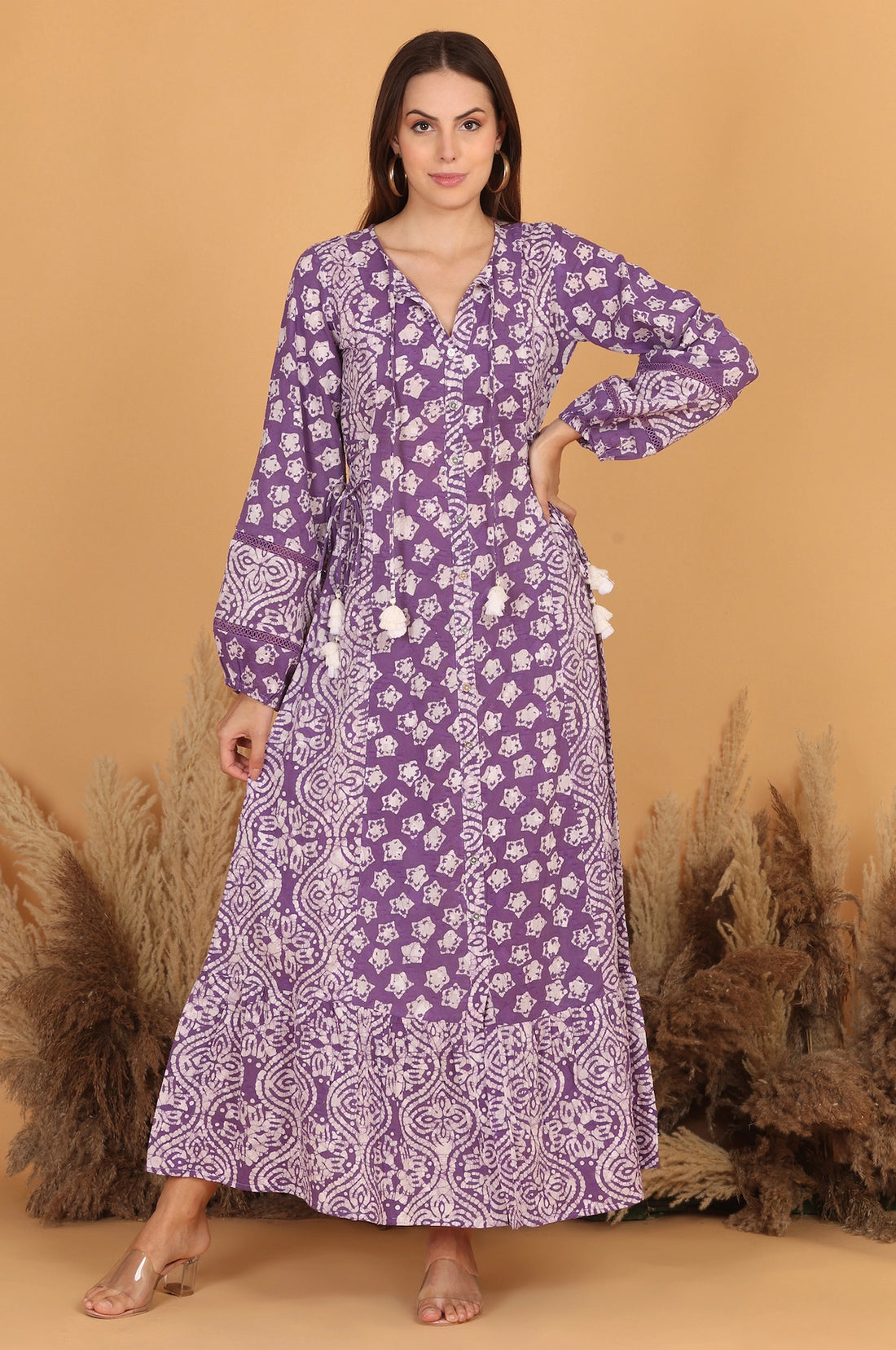 Flora Cinch Batik Dress