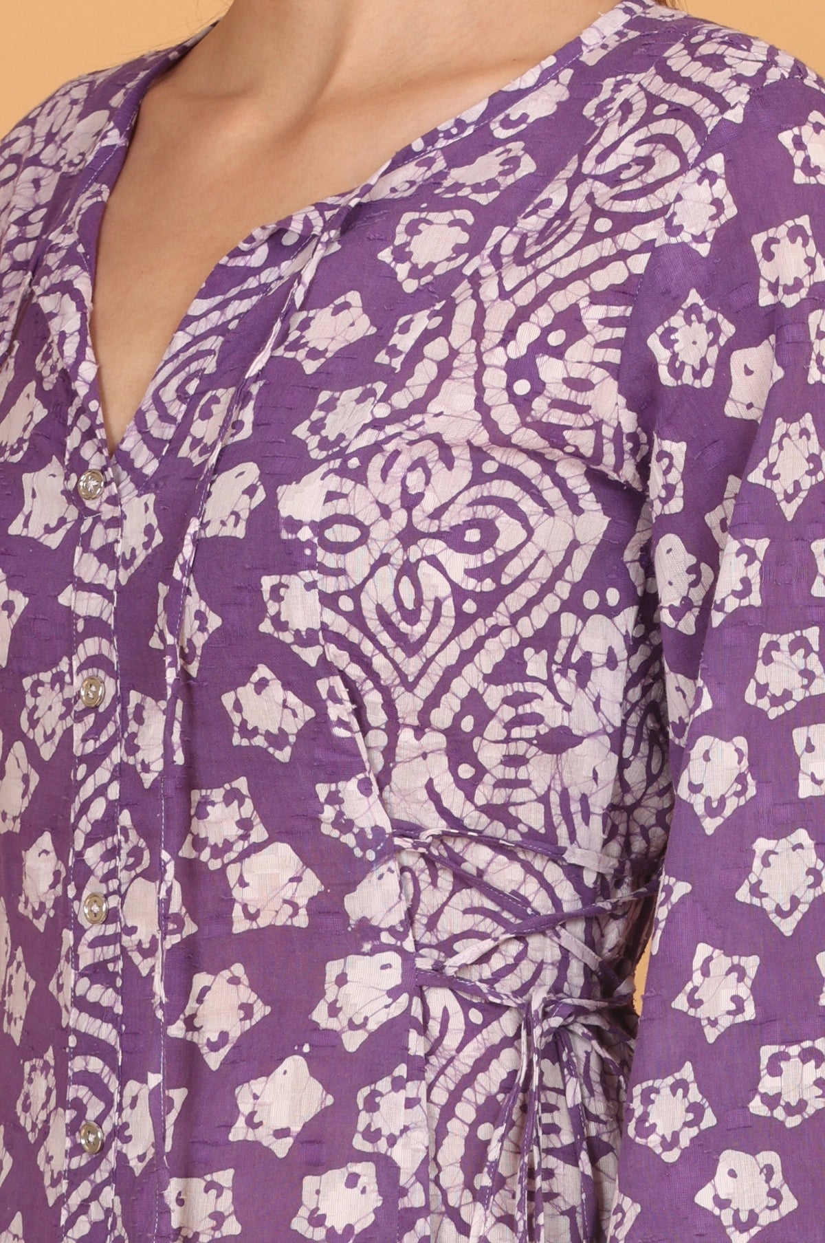 Flora Cinch Batik Dress