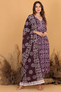 Batik in Alia’s Anarkali Suit - Purple