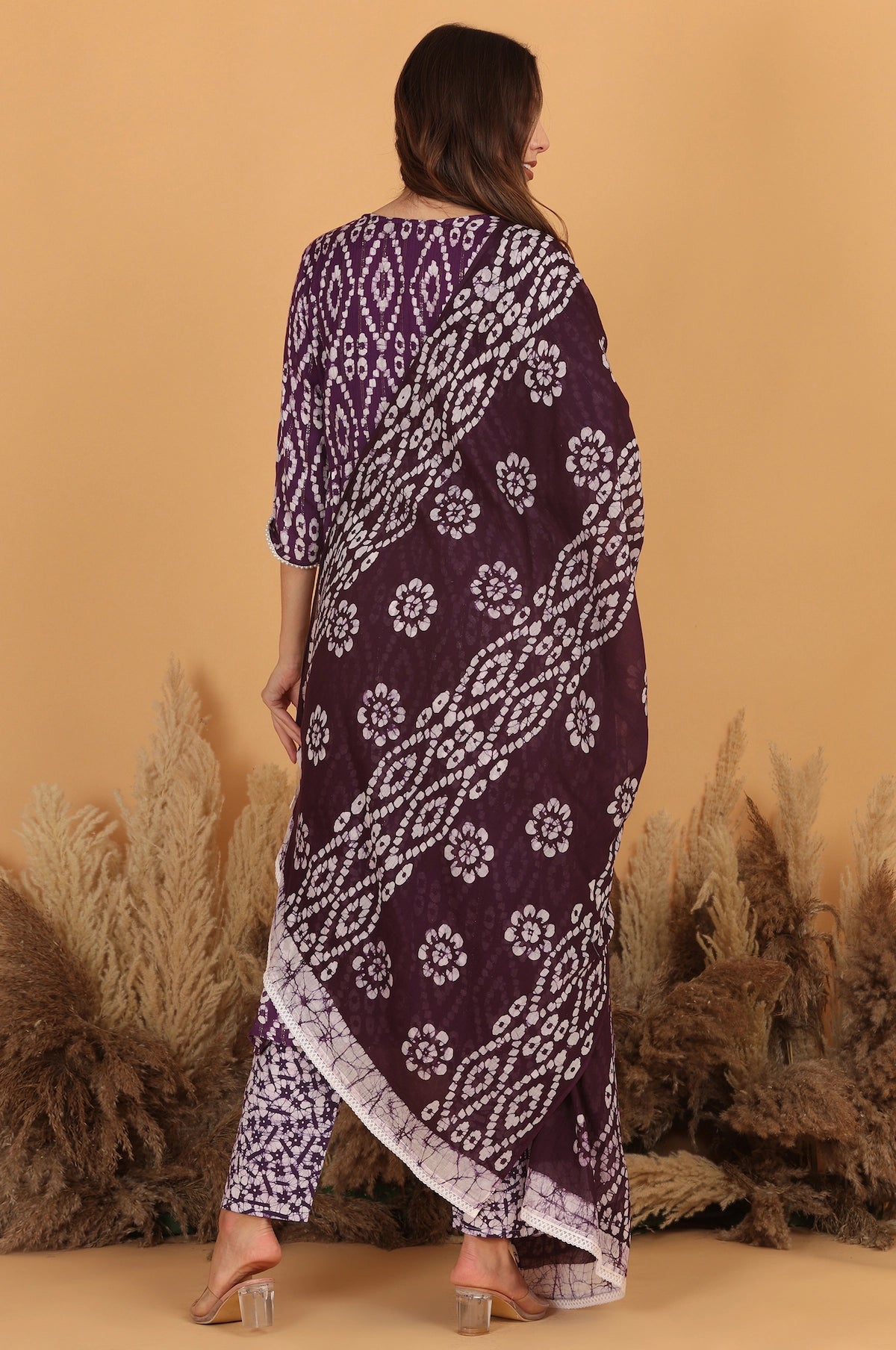 Batik in Alia’s Anarkali Suit - Purple