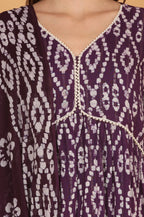 Batik in Alia’s Anarkali Suit - Purple