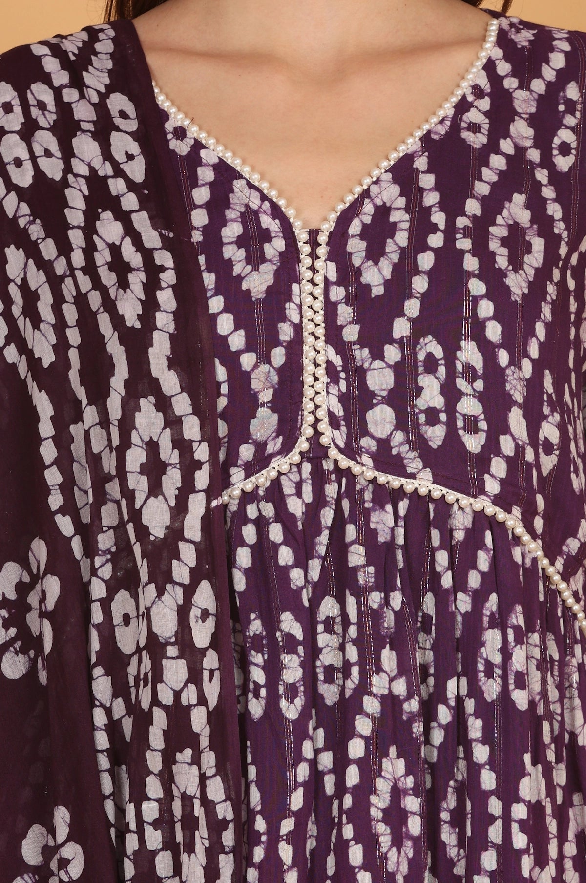 Batik in Alia’s Anarkali Suit - Purple
