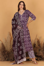 Batik in Alia’s Anarkali Suit - Purple
