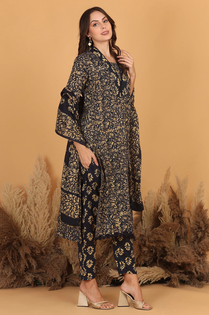 Batik Dobby Weave Suit Set