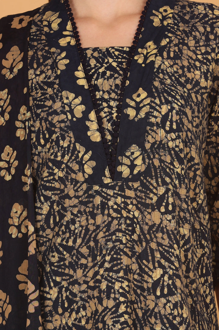 Batik Dobby Weave Suit Set