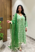 Mehrya Green Batik Set
