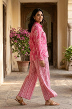 Peach Play Batik Shirt Co-ord