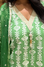 Mehrya Green Batik Set