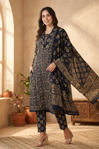 Batik Dobby Weave Suit Set