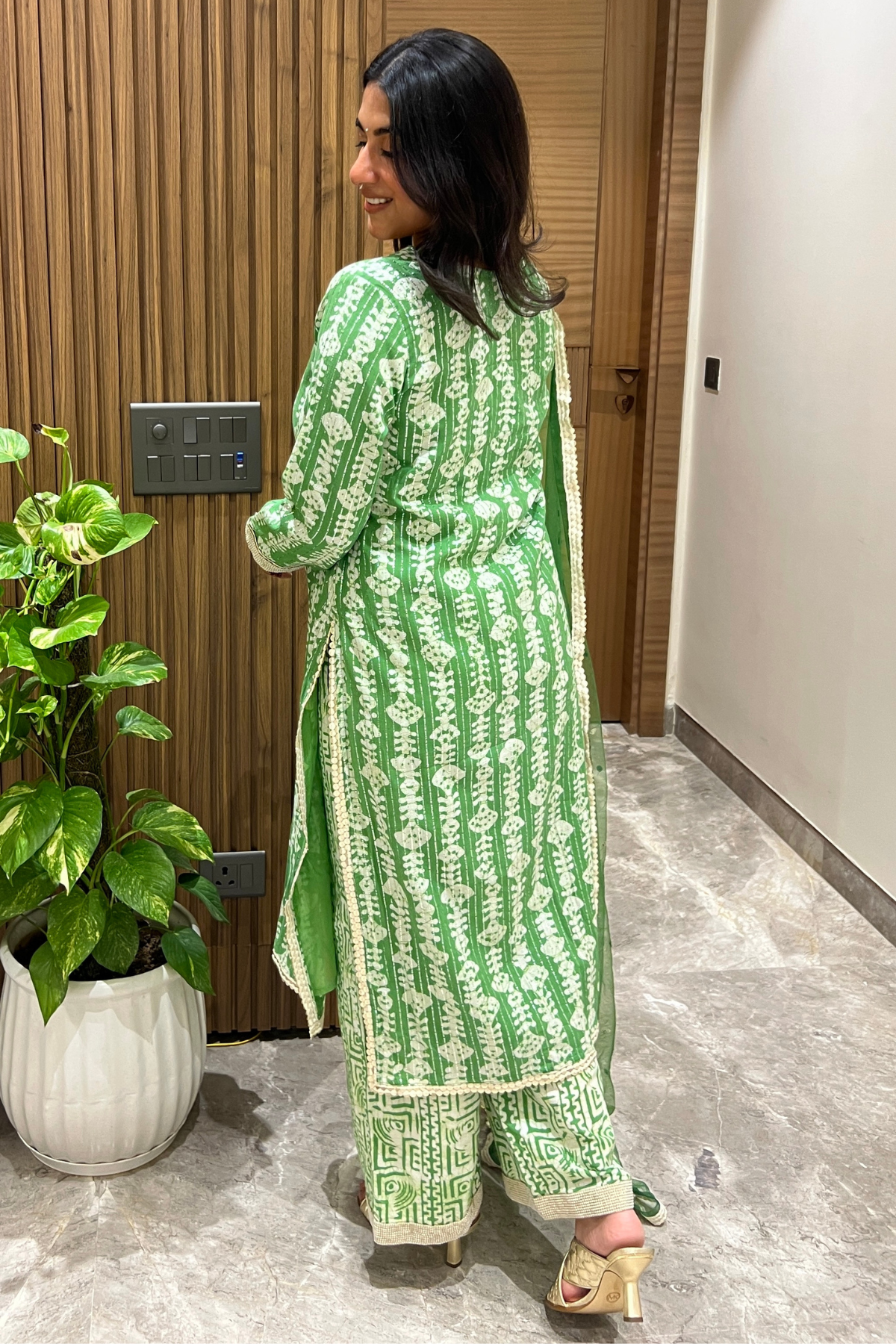 Mehrya Green Batik Set