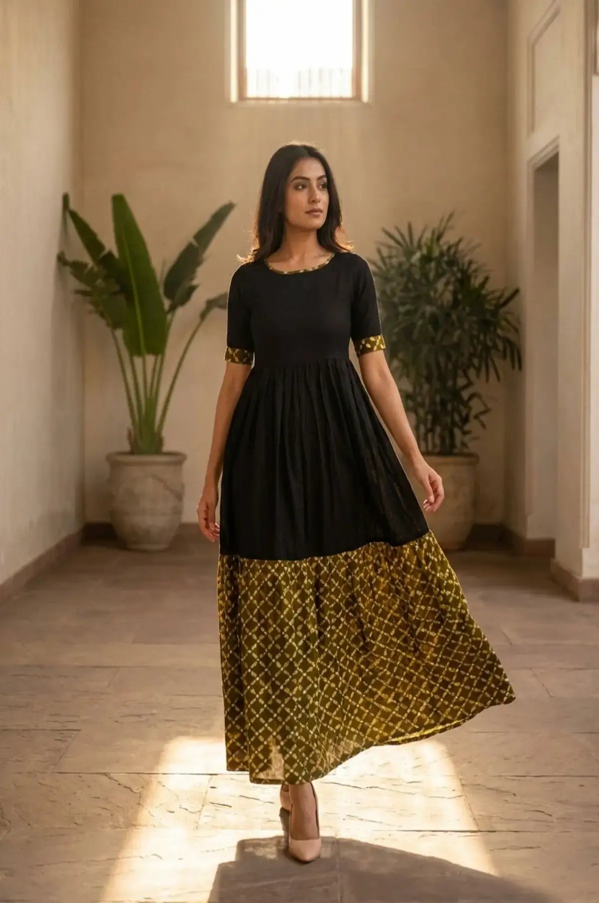 Midnight Mehendi Anarkali Maxi