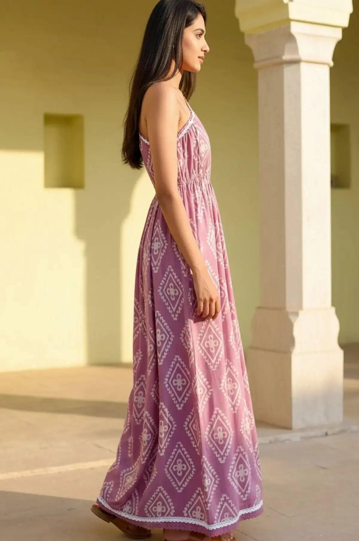 Lavender Moon One-Shoulder Maxi
