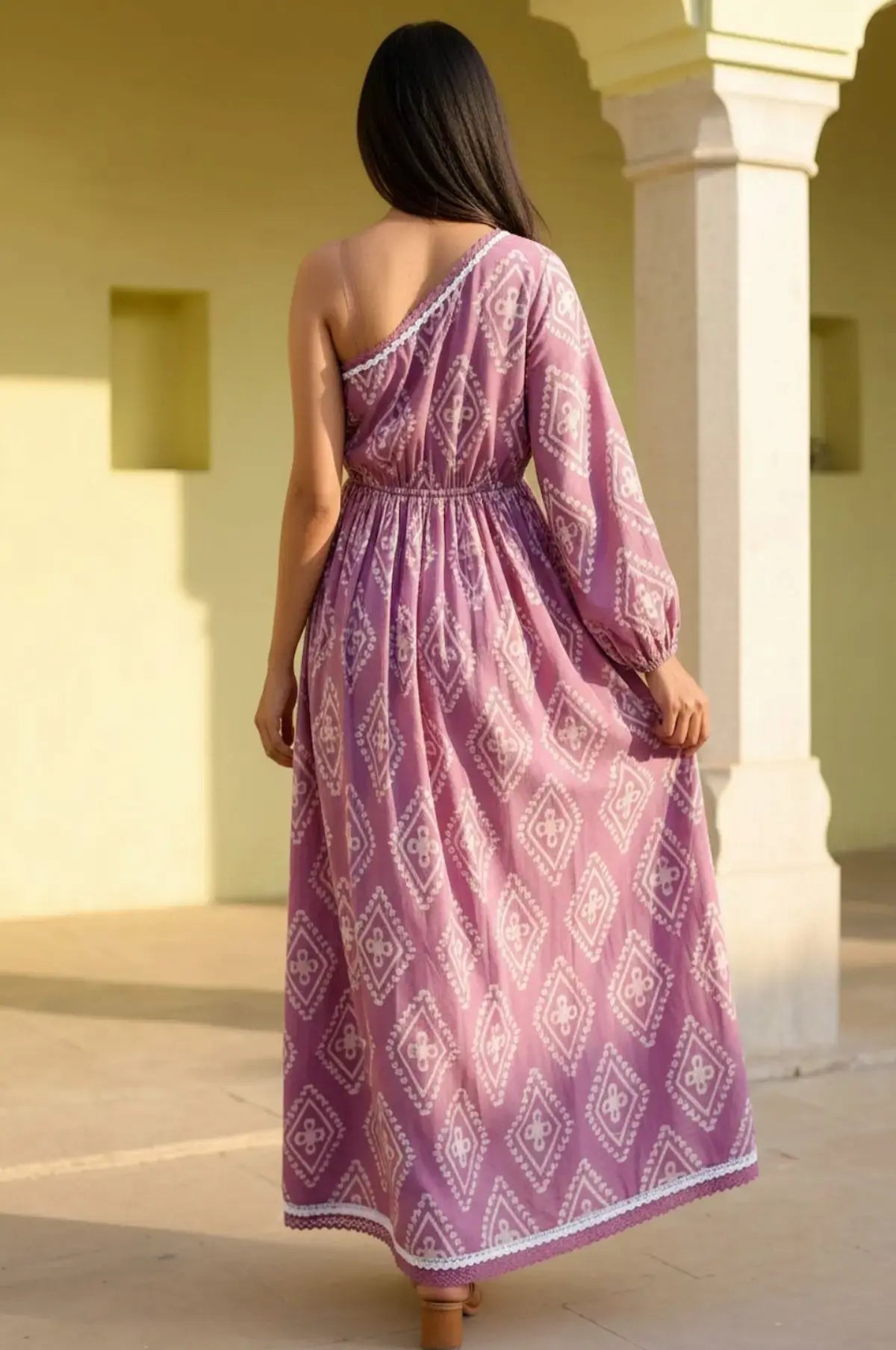 Lavender Moon One-Shoulder Maxi