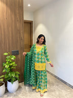 Saanjh Batik Sharara Ensemble