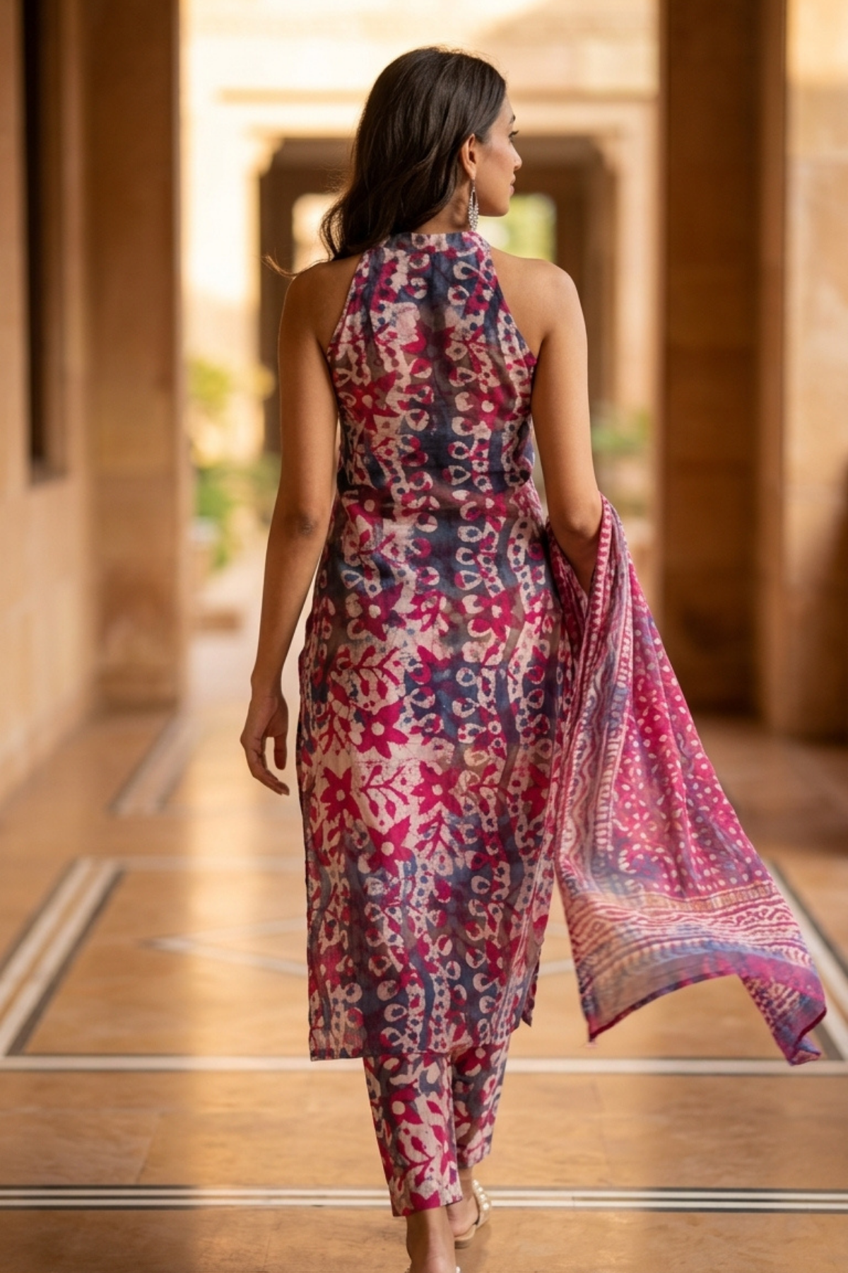 Batik & Tie Dye's Love Child – back view | handcrafted batik ethnic wear for women | Shades of You