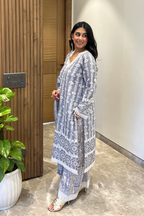 Silver Ash Batik Suit Set