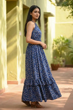 Ocean Muse Batik Halter Maxi