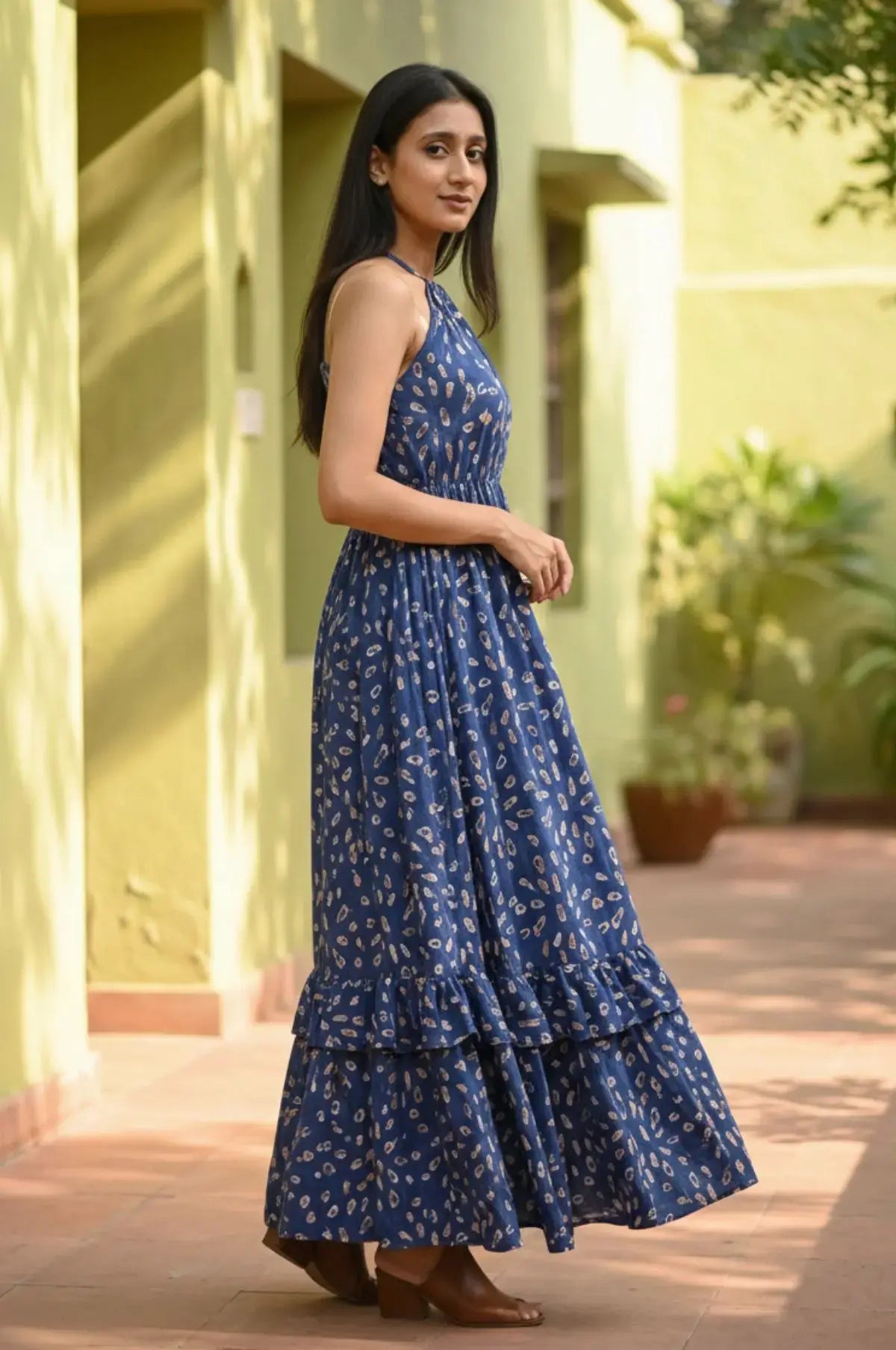 Ocean Muse Batik Halter Maxi