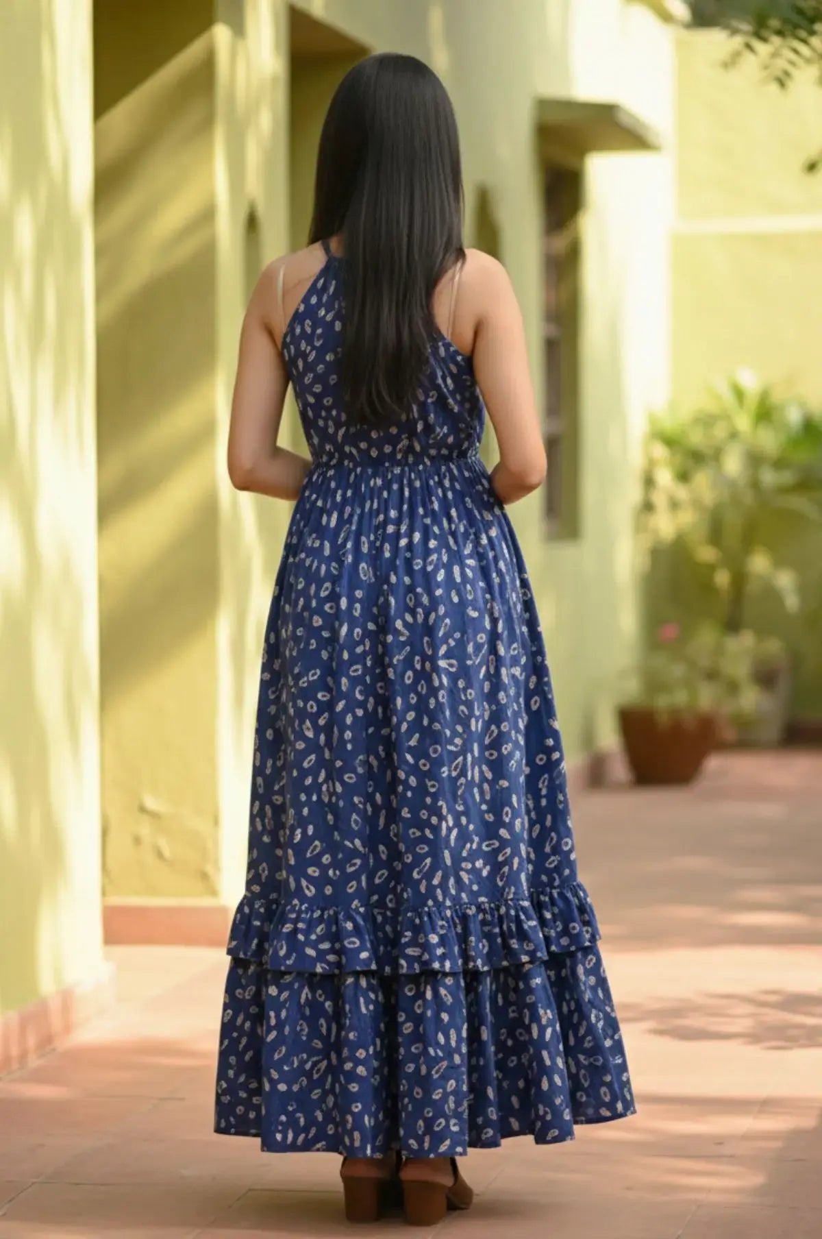 Ocean Muse Batik Halter Maxi