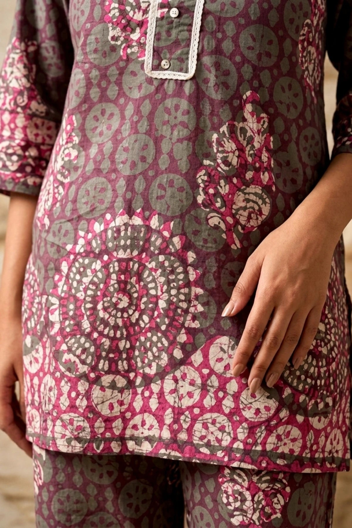 Batik Earth & Rose Co-Ord Set