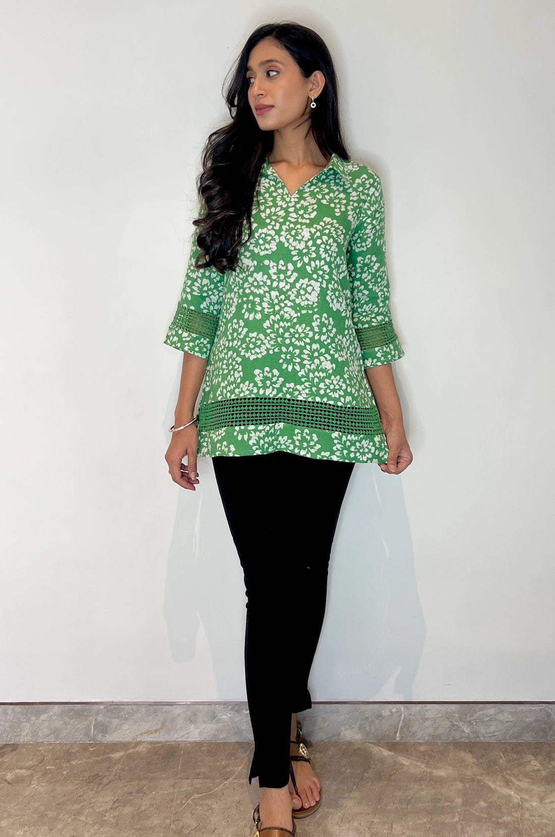 Batik Artisnal Lace Tunic