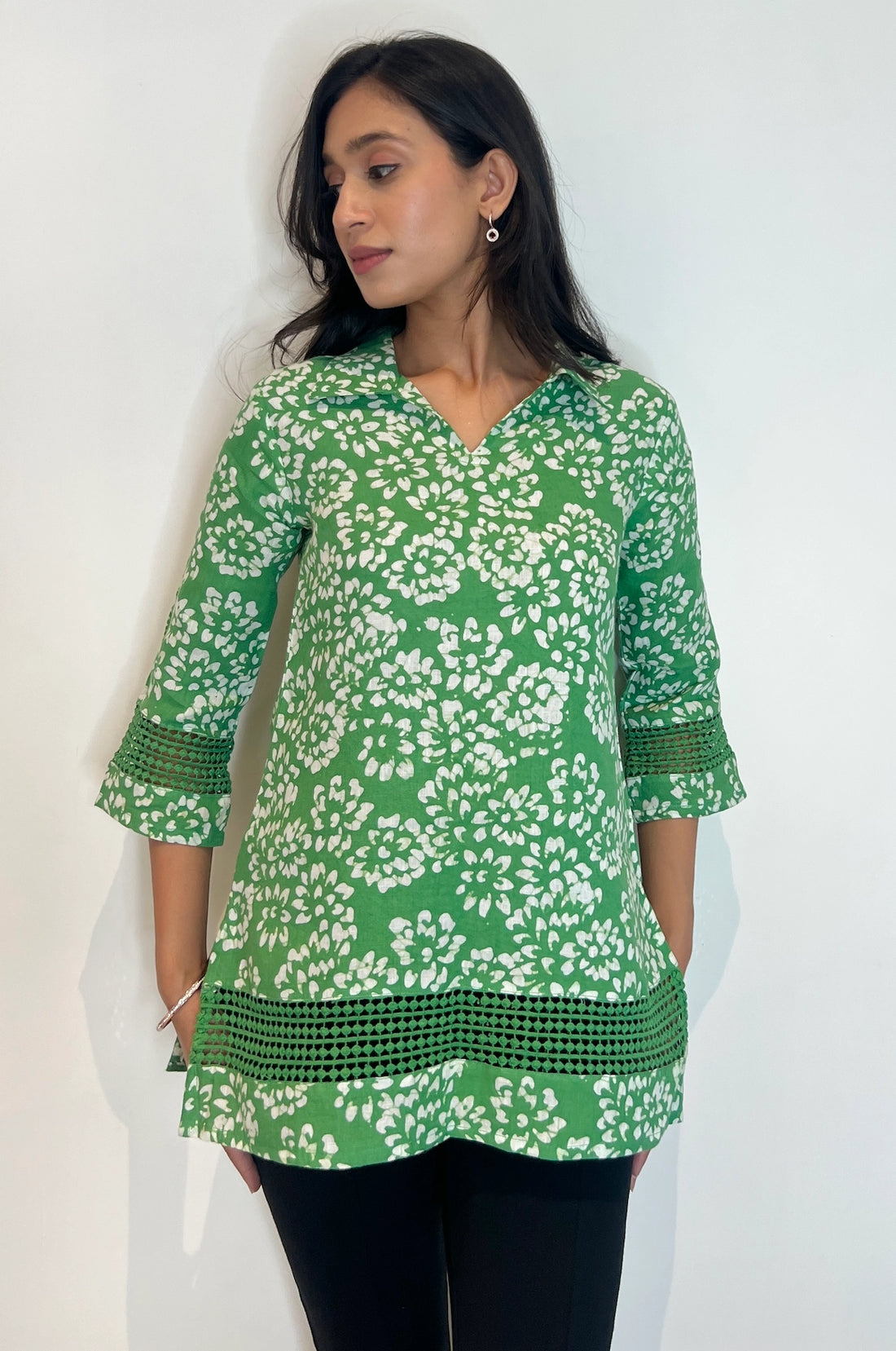 Batik Artisnal Lace Tunic
