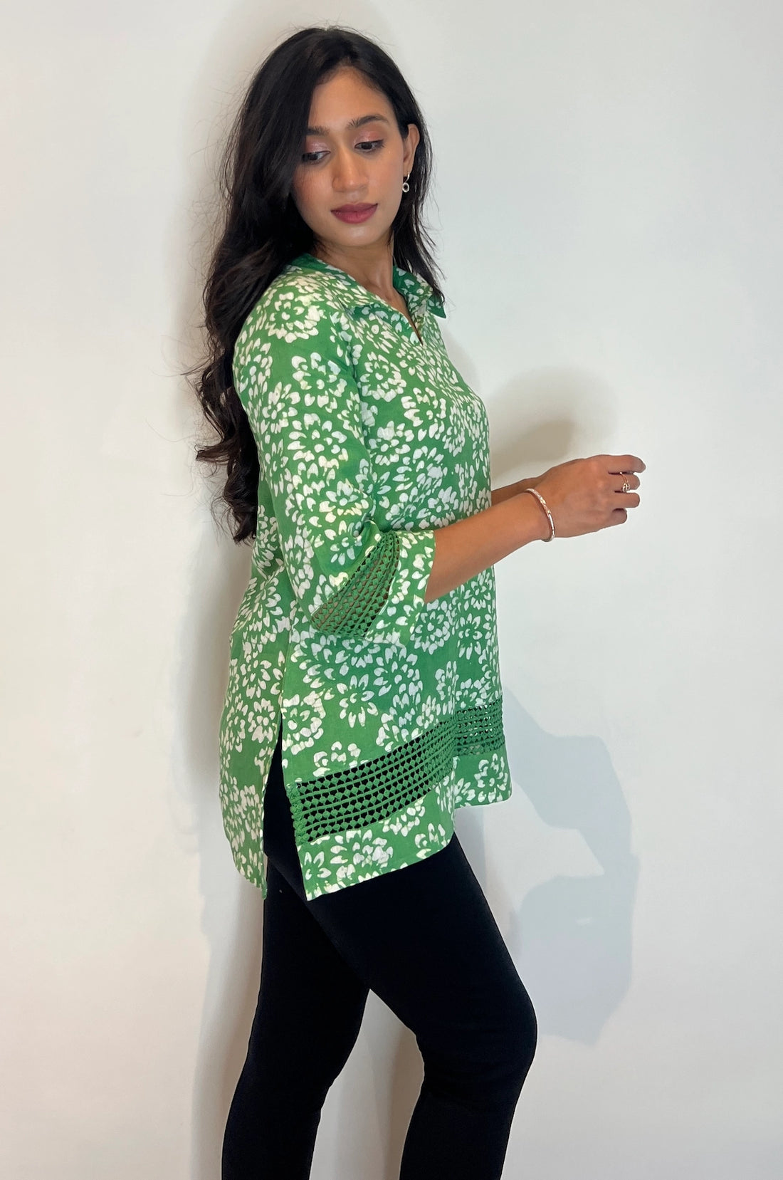 Batik Artisnal Lace Tunic