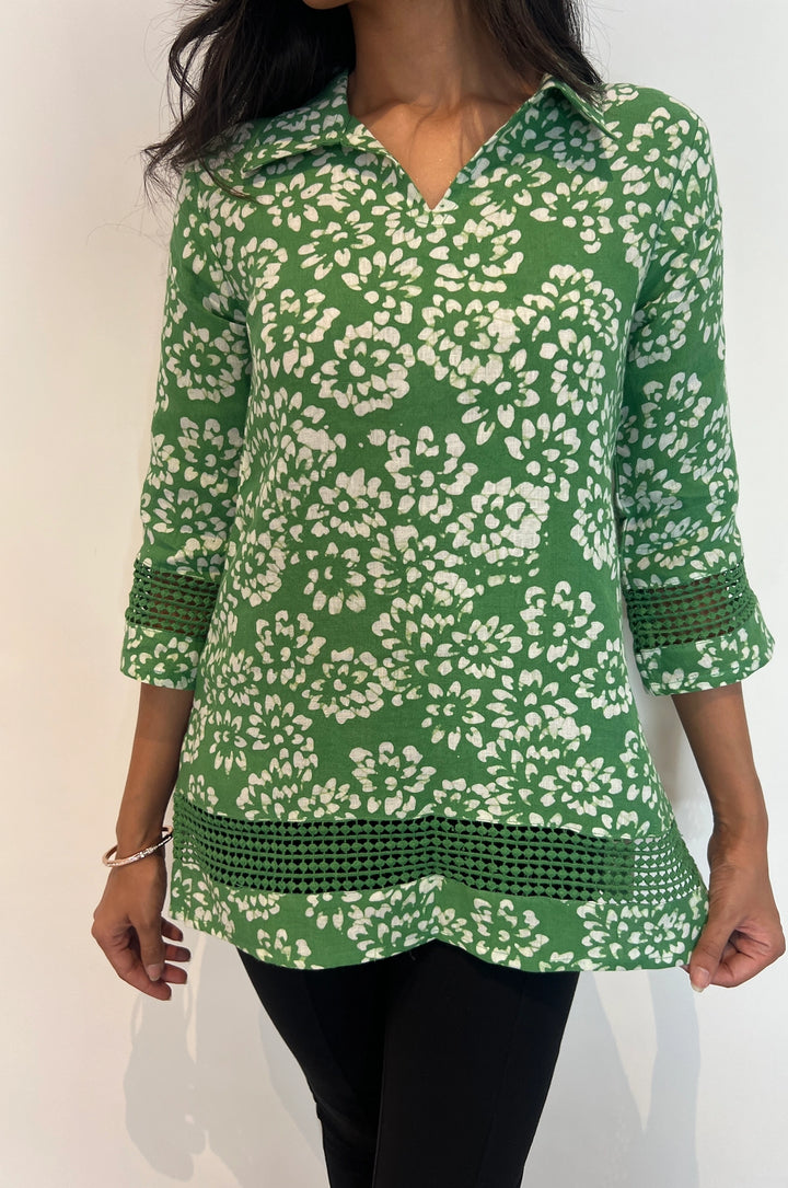 Batik Artisnal Lace Tunic