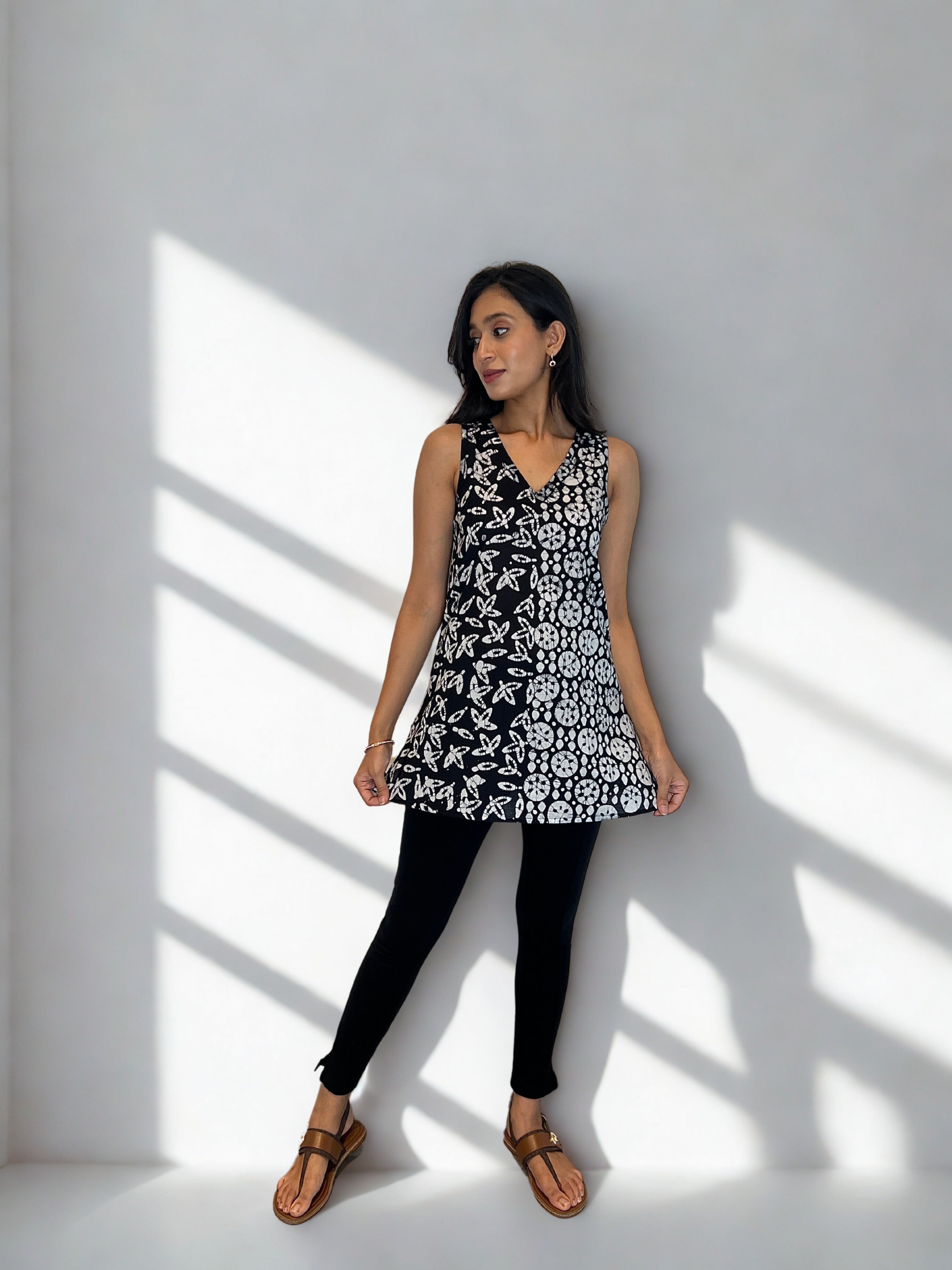 Batik Handprinted Top in Pink