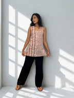 Batik Handprinted Top in Pink