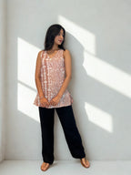 Batik Handprinted Top in Pink