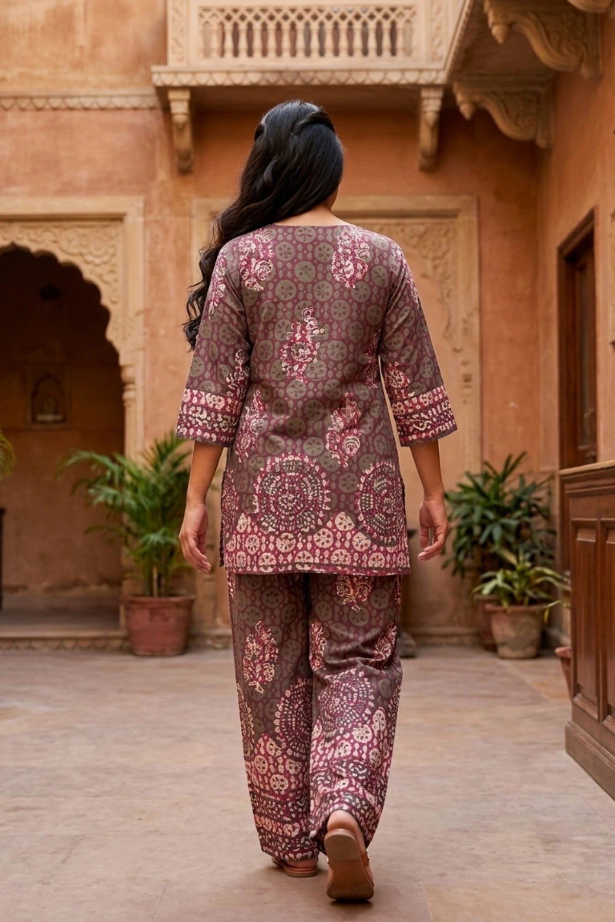 Batik Earth & Rose Co-Ord Set