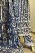 Silver Ash Batik Suit Set