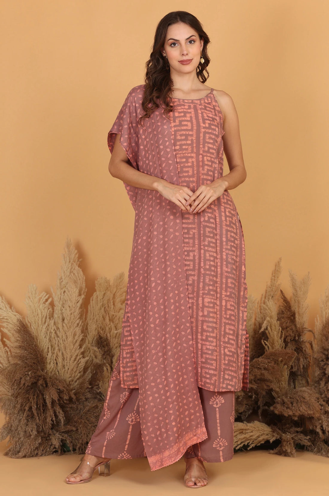 Batik Lint Noodle Strap Suit Set