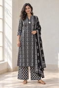 Batik Crazy In Love Suit Set - Black