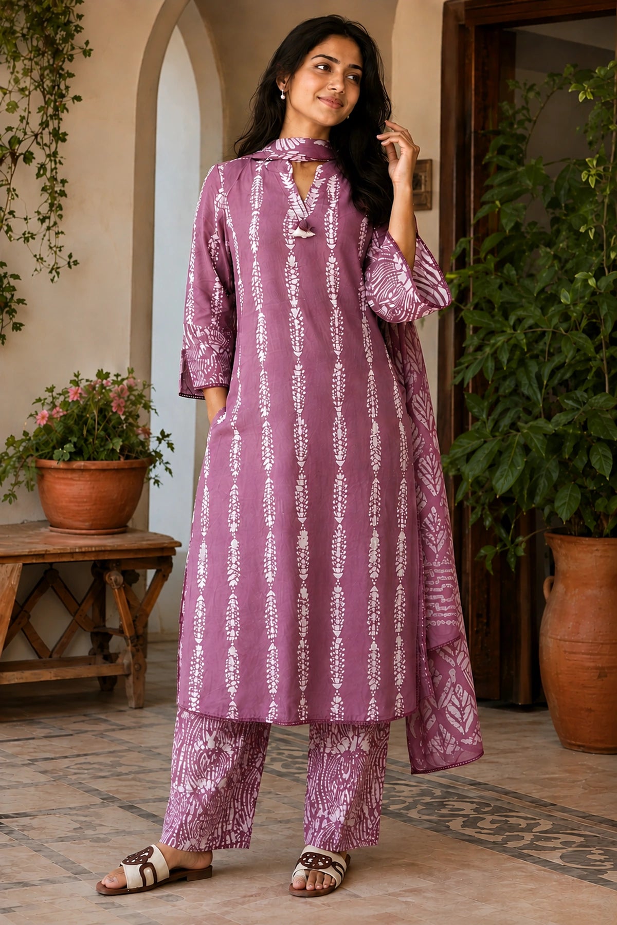 Lava Bloom Modal Kurta Set
