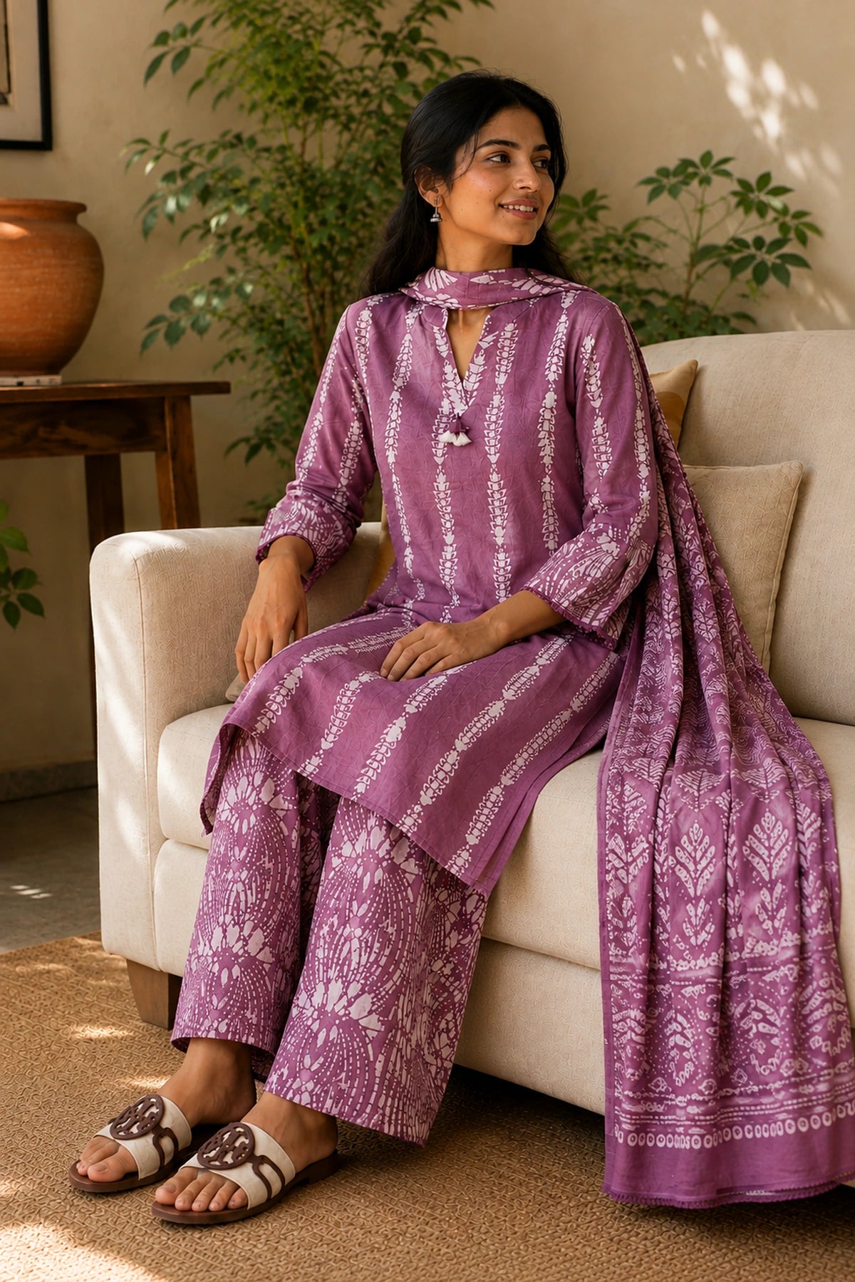 Lava Bloom Modal Kurta Set