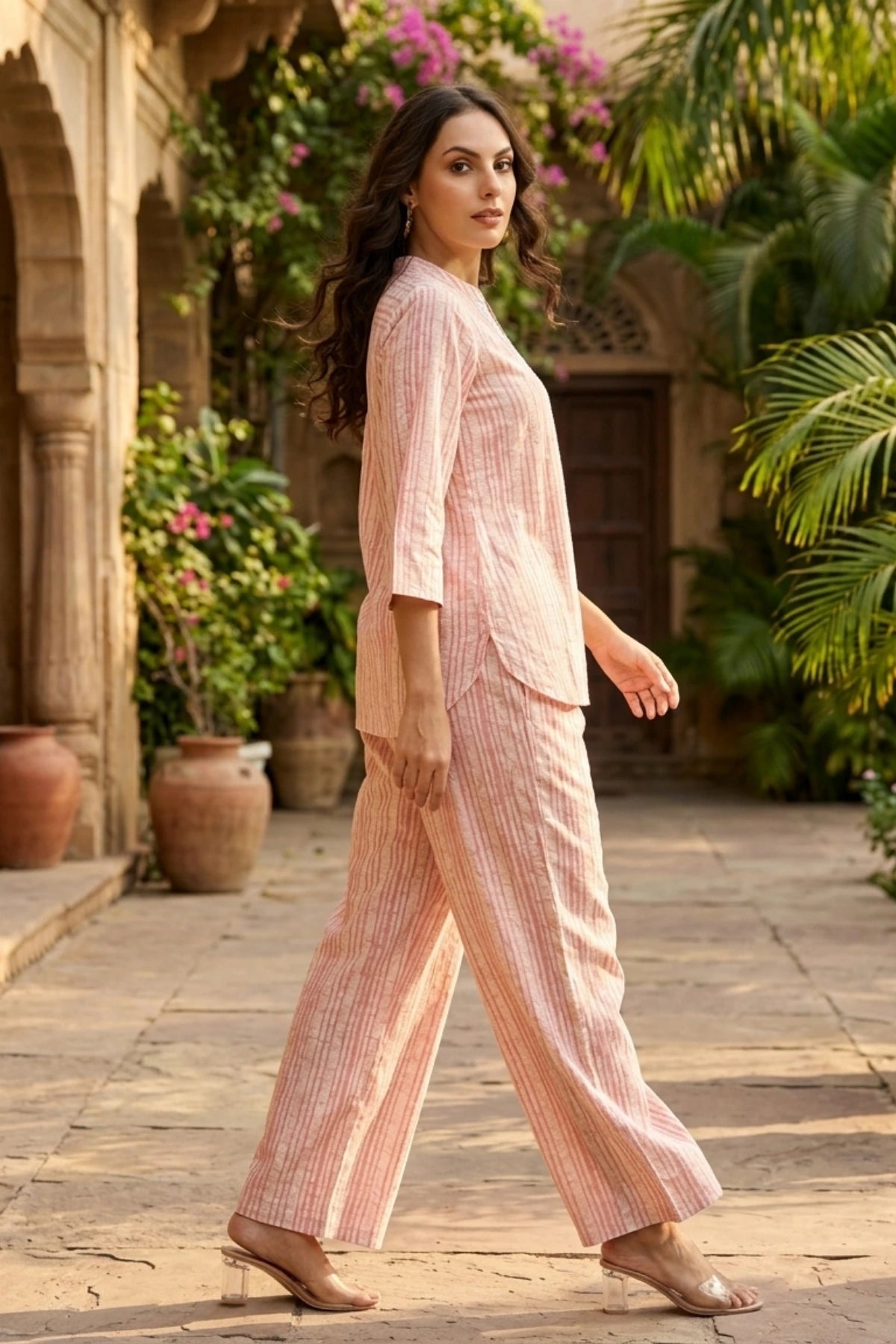 Batik Silver Stripe Co-Ord Set