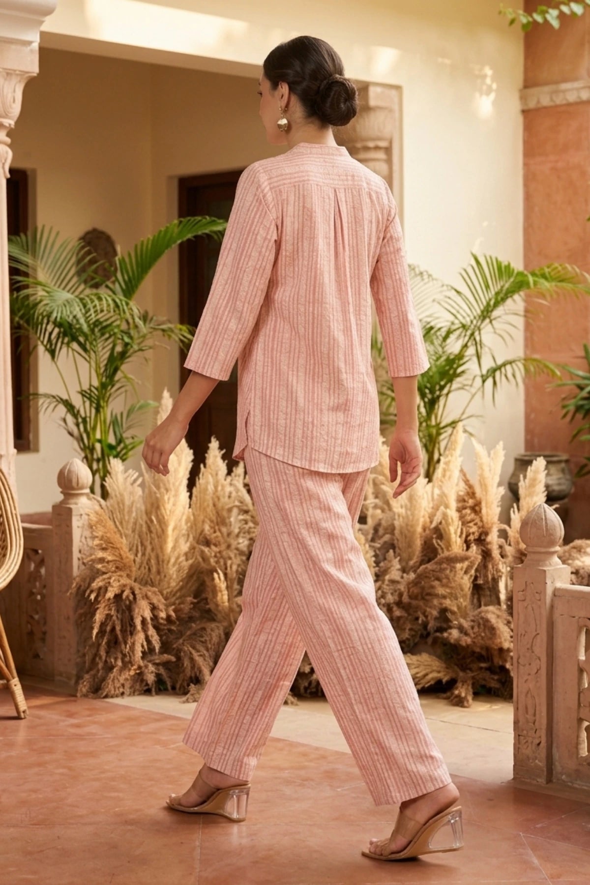 Batik Silver Stripe Co-Ord Set