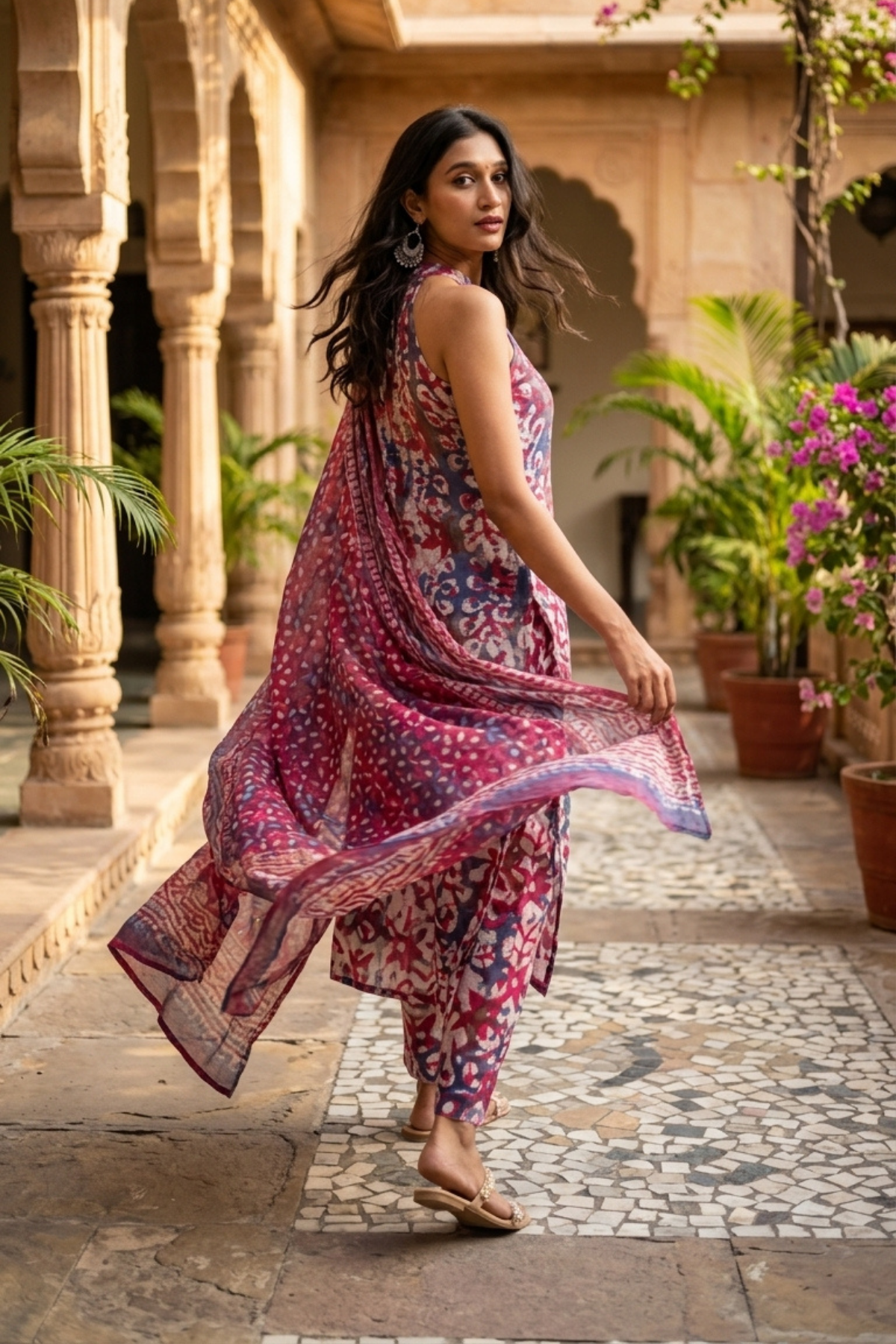 Batik & Tie Dye's Love Child – side view | handcrafted batik ethnic wear for women | Shades of You