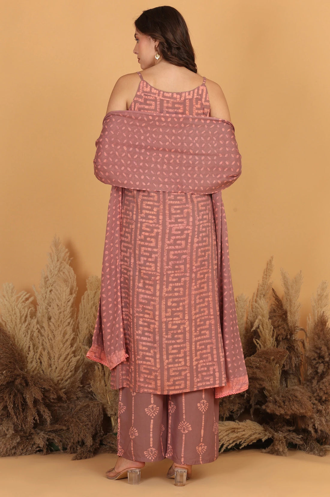 Batik Lint Noodle Strap Suit Set