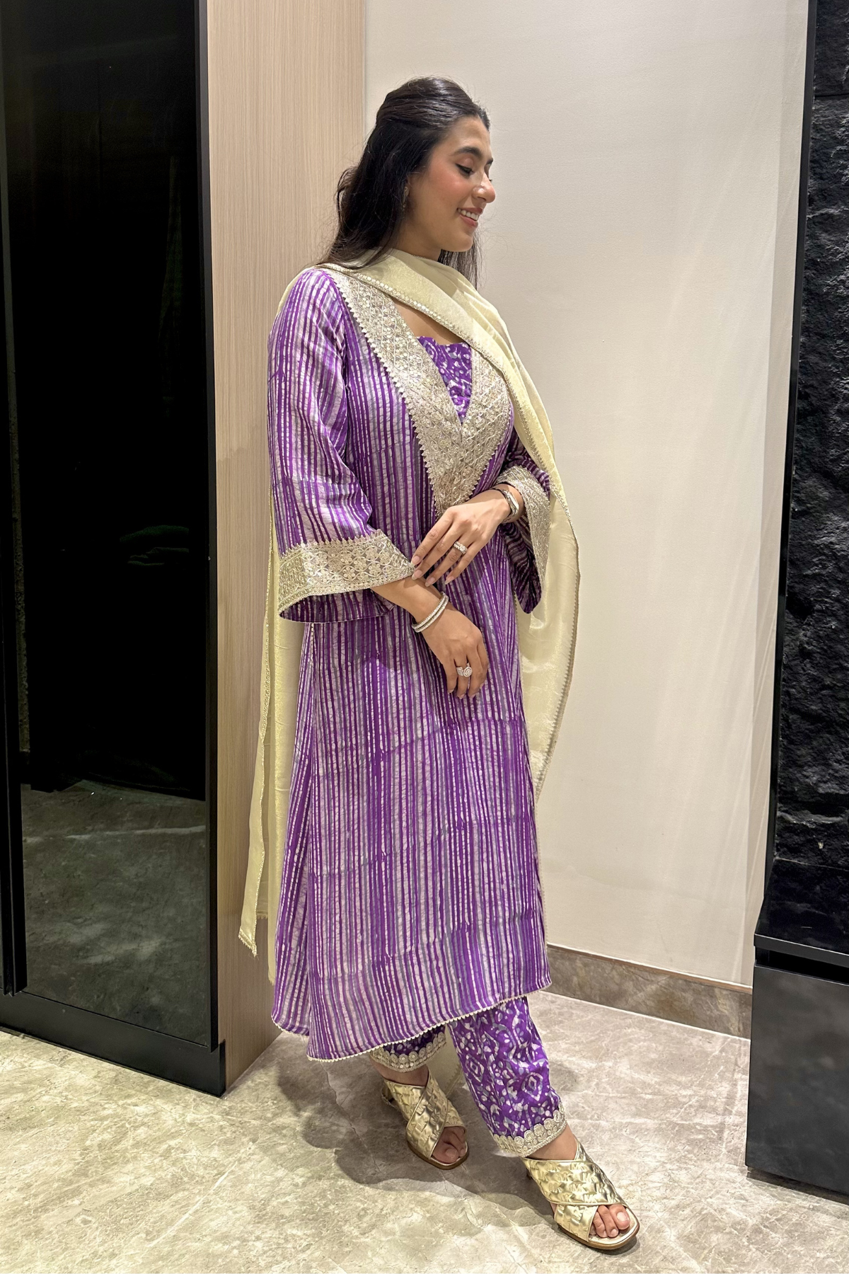 Amethyst Batik Suit Set