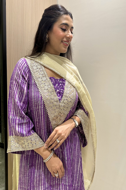 Amethyst Batik Suit Set