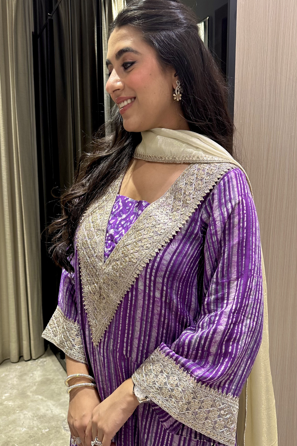 Amethyst Batik Suit Set
