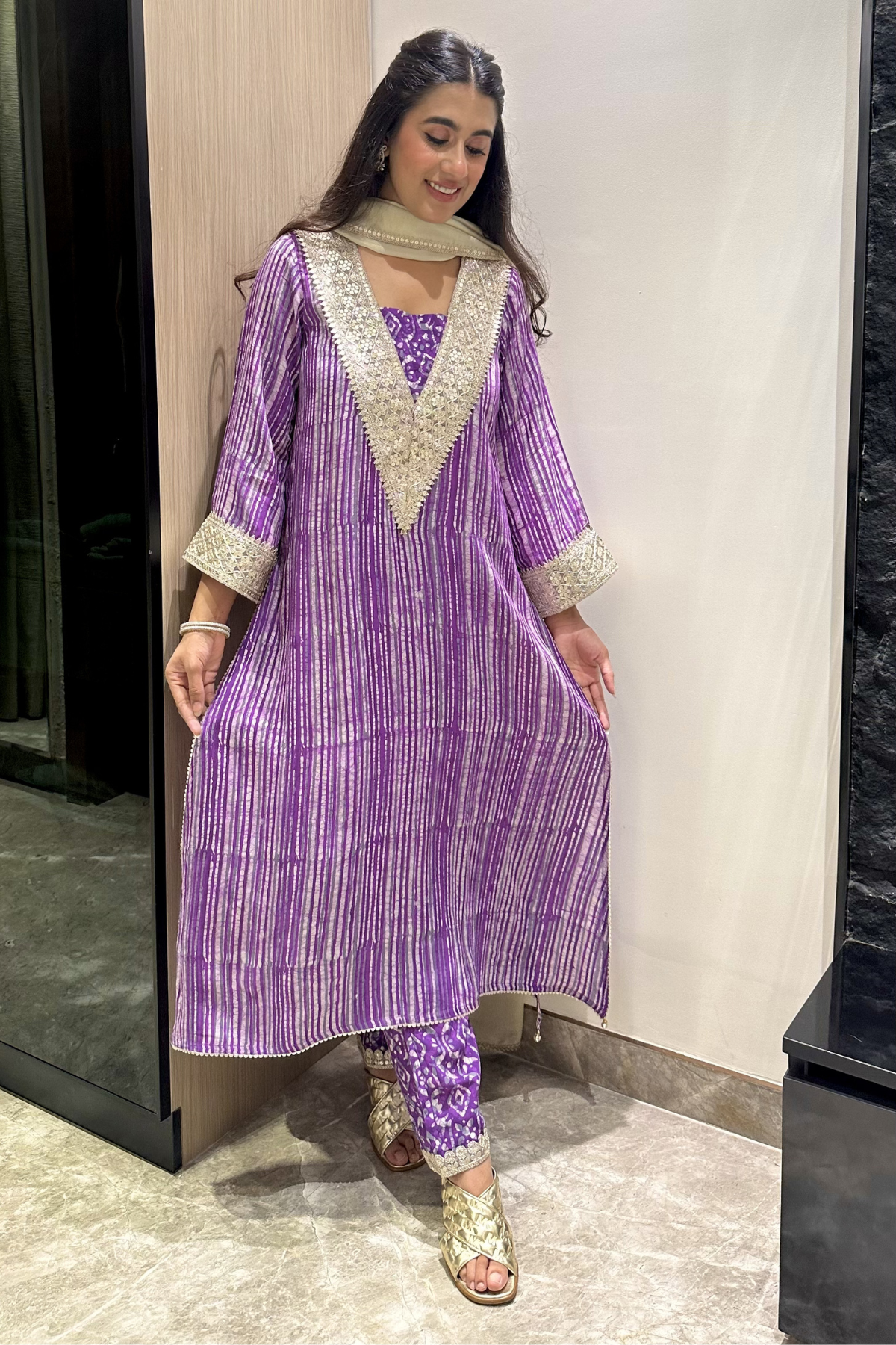 Amethyst Batik Suit Set