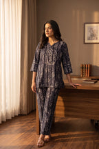 Batik Twilight Co-Ord Set - Black