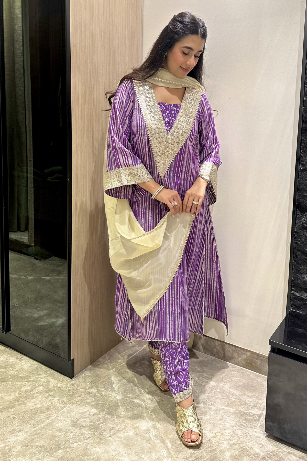 Amethyst Batik Suit Set