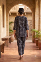Batik Twilight Co-Ord Set - Black