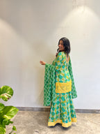 Saanjh Batik Sharara Ensemble