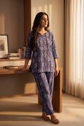 Batik Twilight Co-Ord Set - Navy